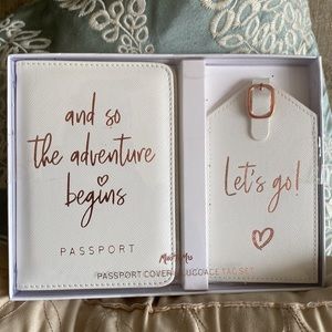 New Passport cover & luggage tag set